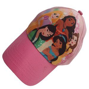 Disney Princess baseball cap; OSFM; Moana, Mulan, Belle, Jasmine, Rapunzel